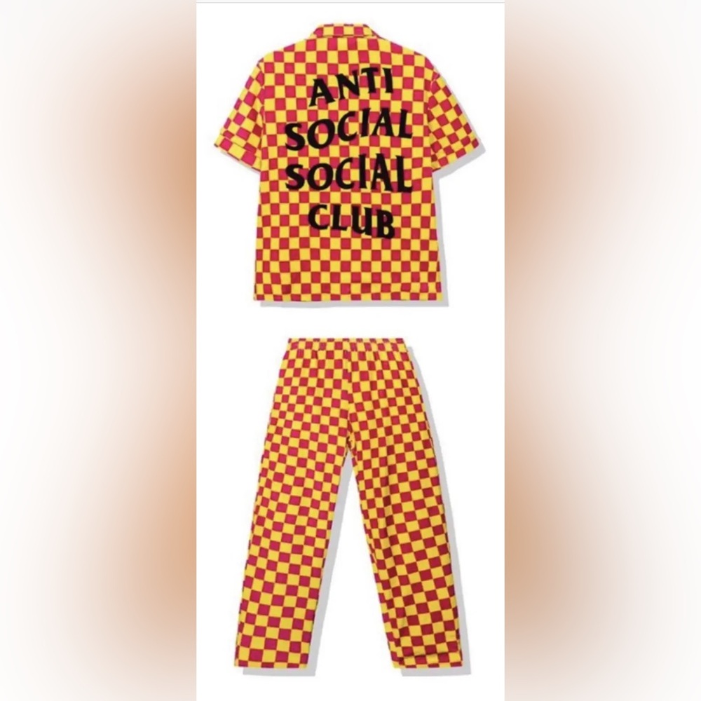 Anti Social Social Club The Only Time I Can Think Velour Pajama Set Unisex